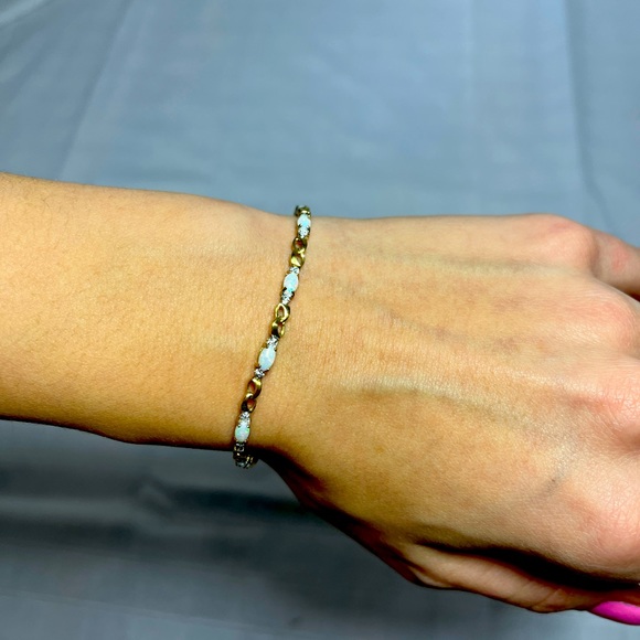Kay Jewelers Jewelry - Kay Jewelers Two Tone Tennis Bracelet 6.5”